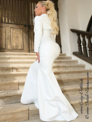 Leather skirt SSW-030HDS white