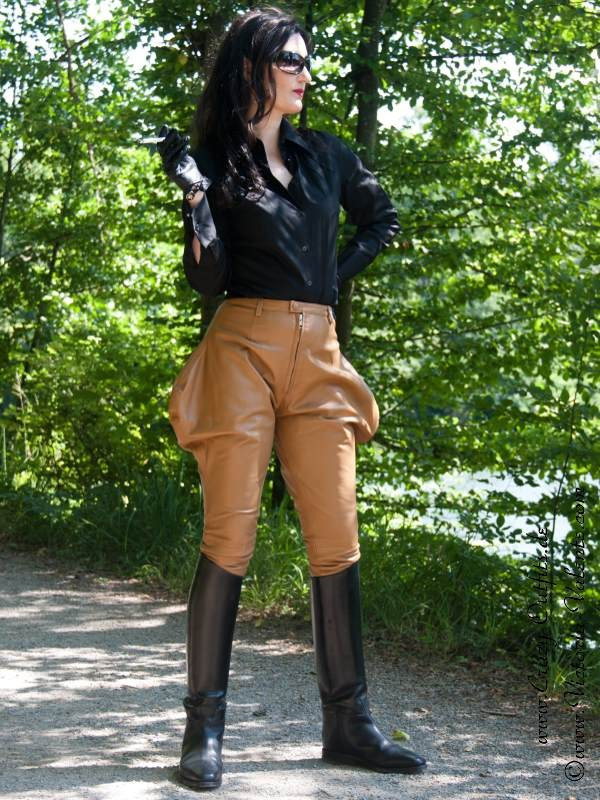 Lederhose DS-414 Camel