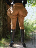 Leather trouser DS-414 camel