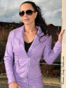 Leather jacket DS-634 light purple