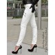 Leather trouser DS-420 white