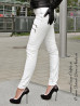 Leather trouser DS-420 white