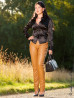 Leather trouser DS-420 camel