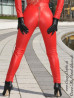 Ledercatsuit 4-013 Rot
