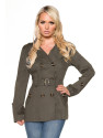 Trenchcoat short 13425 olive green