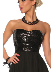 Evening dress 13124 black