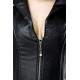 Faux leather corsage 13982 black