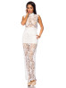 Evening dress with lace 13882 white