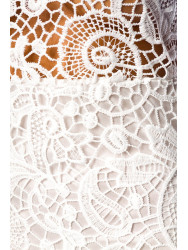 Abendkleid mit Spitze 13882 Weiß