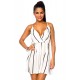 Summer dress 14237 white/black