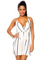 Summer dress 14237 white/black