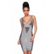 Bandage shape dress 13390 grey