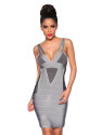 Bandage shape dress 13390 grey