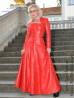 Lederkleid 4-053 Rot