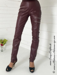 Lederhose DS-420 Burgunder