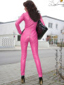 Leather catsuit 4-019 pink