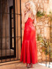 Lederkleid 4-058 Rot