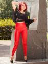 Faux leather leggings Razer red