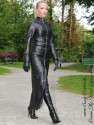 Leather coat 4-099HDS black