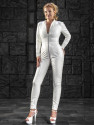 Vinyl catsuit 4-019V white