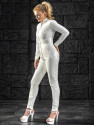 Vinyl catsuit 4-019V white