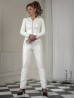Vinyl trouser DS-418V white