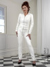 Vinyl trouser DS-418V white