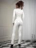 Vinyl trouser DS-418V white