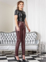 Leather trouser DS-416 burgundy