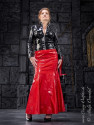 Vinyl skirt SSW-030V red