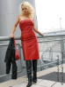 Lederkleid DS-005 Rot