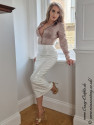 Vinyl skirt DS-506V white