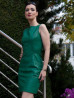 Lederkleid DS-036 Grün