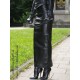Leather skirt DS-070 black