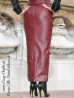 Leather skirt DS-070 burgundy