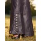 Leather trouser DS-408 dark purple