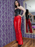 Lederhose DS-409 Rot