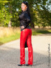 Leather trouser DS-418 red