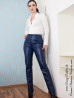Lederhose DS-418 Blau