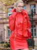 Lederjacke DS-606 Rot